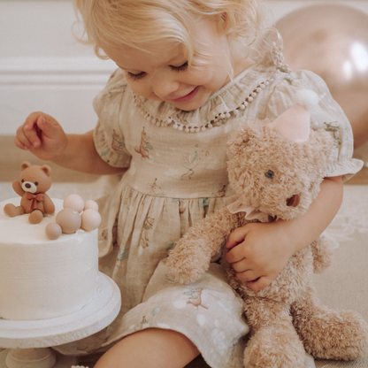 Birthday Print Organic Cotton Muslin Dress Birthday Print Organic Cotton Muslin Dress