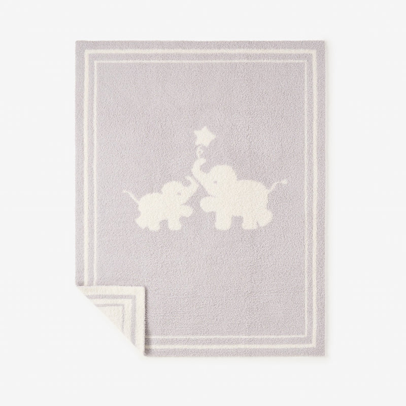 Elephant Feather Knit Baby Blanket
