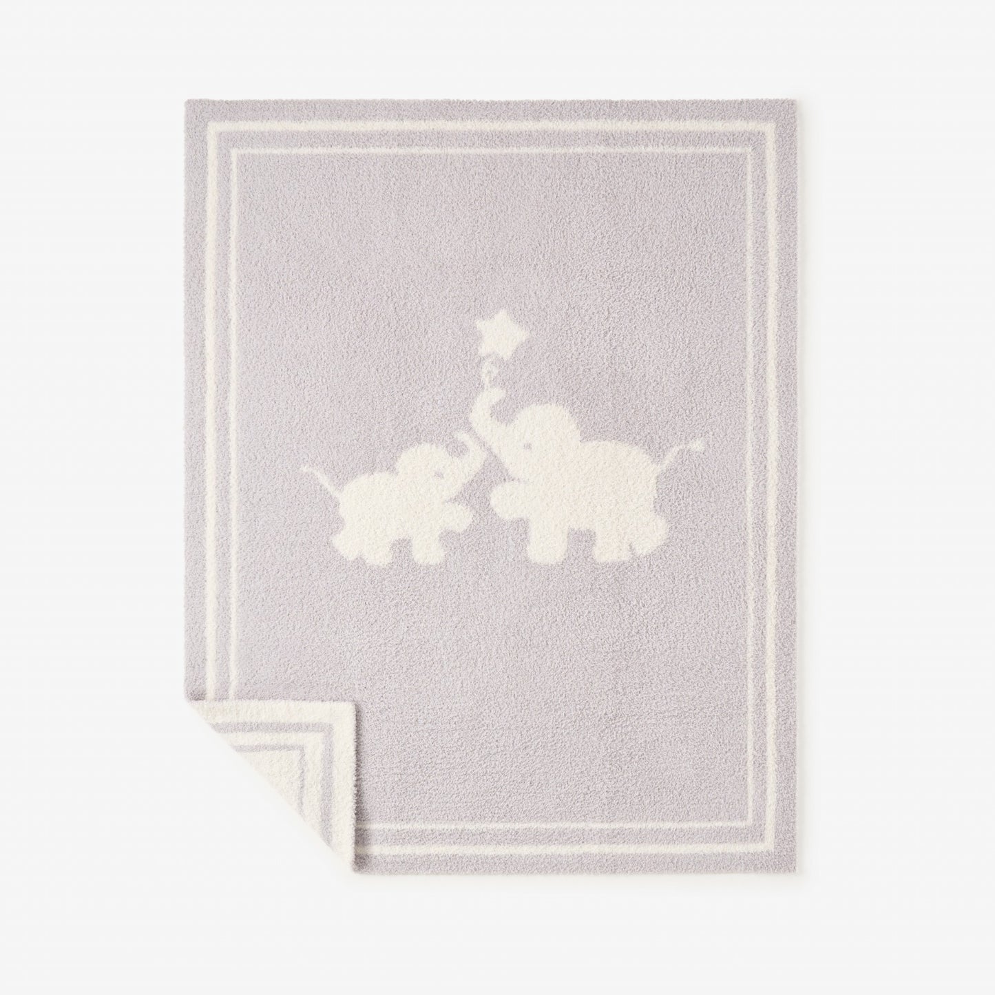 Elephant Feather Knit Baby Blanket