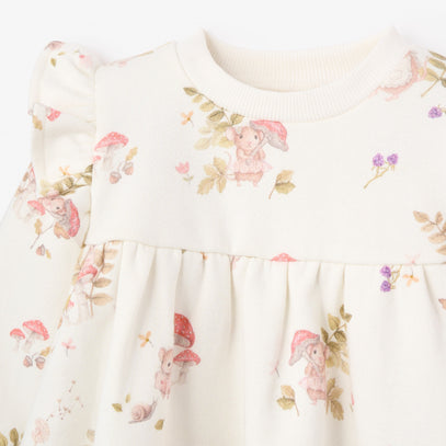 Magical Mouse Print Organic Fleece Dress + Legging Set