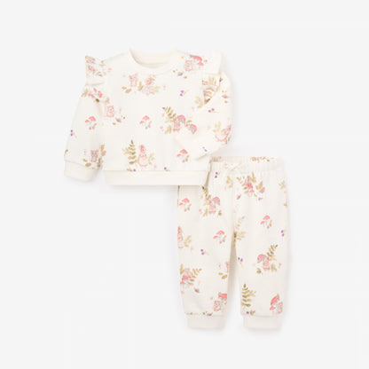 Magical Mouse Print Organic Fleece Jogger Set