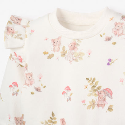 Magical Mouse Print Organic Fleece Jogger Set