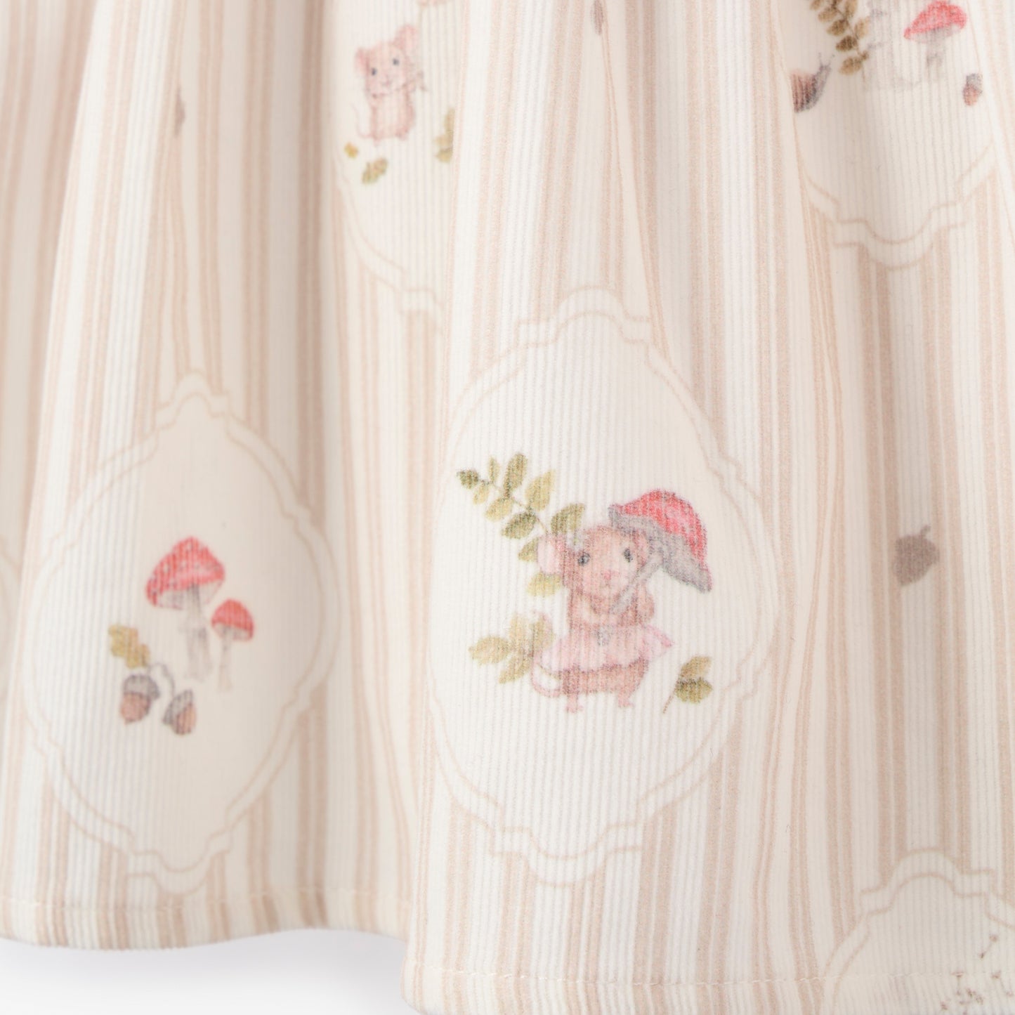 Magical Mouse Cameo Stripe Mini Cord Lace Collar Dress + Bloomer Se