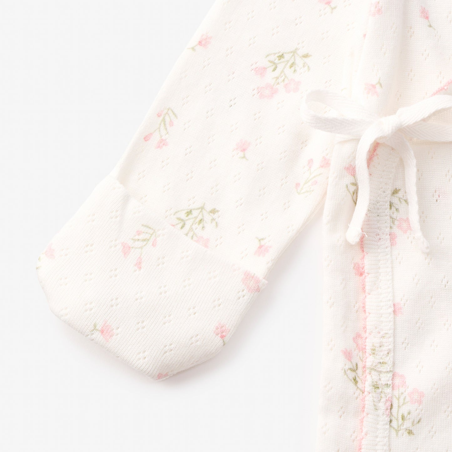 Folklore Floral Organic Cotton Pointelle Layette 3PC Set