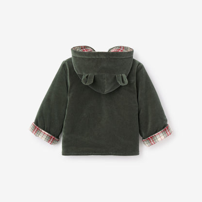 Velvet/Winter Tartan Reversible Coat