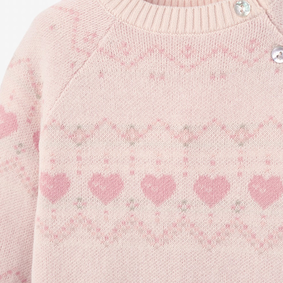 Love Fairisle Jumpsuit + Hat Set 2pc