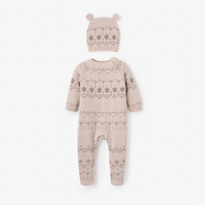 Acorn Fairisle Jumpsuit + Hat Set 2pc