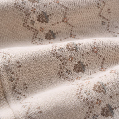 Acorn Fairisle Knit Baby Blanket