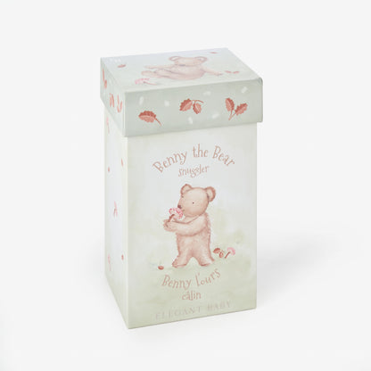 Bear Snuggler Plush Security Blanket W/ Gift Box