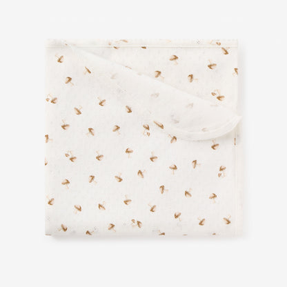 Forest Forager Organic Cotton Pointelle Baby Blanket