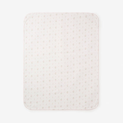 Folklore Floral Print Organic Cotton Pointelle Baby Blanket