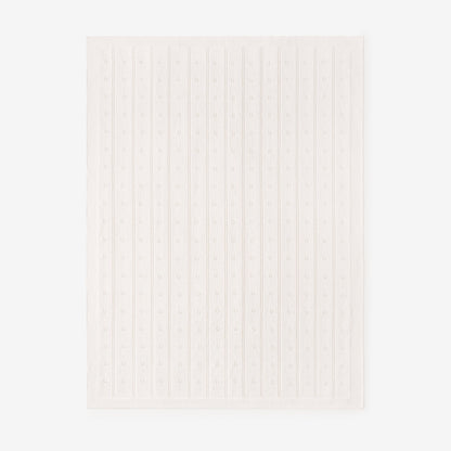 Cream Pointelle Knit Baby Blanket