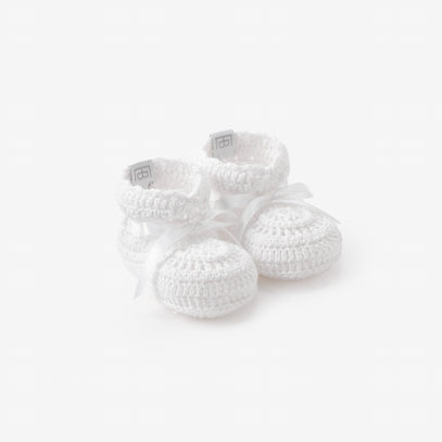 Christening Hand Crocheted Baby Booties