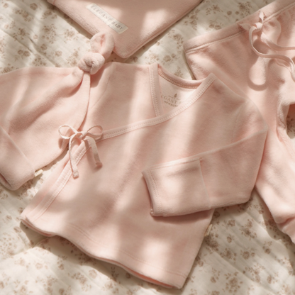 Blush Velour Layette Set