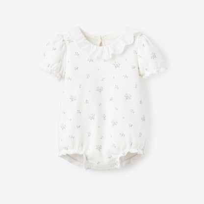 English Rose Double Knit Eyelet Lace Collar Bubble