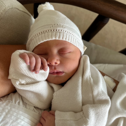 White Cashmere Pointelle Layette Set with Box