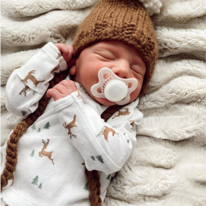 Reindeer Printed Organic Cotton Layette Set