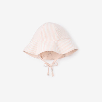 Fleur/Seersucker Reversible Sunhat