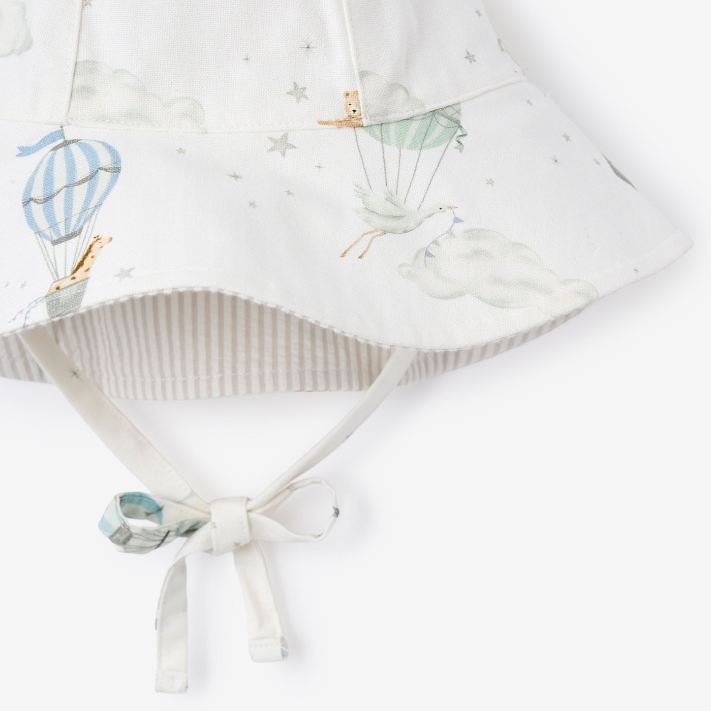 Up & Away/Seersucker Reversible Sunhat