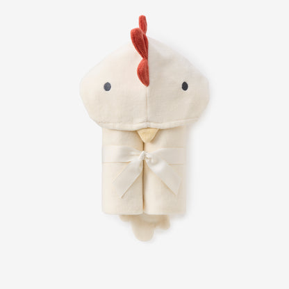 Rooster Hooded Baby Bath Wrap