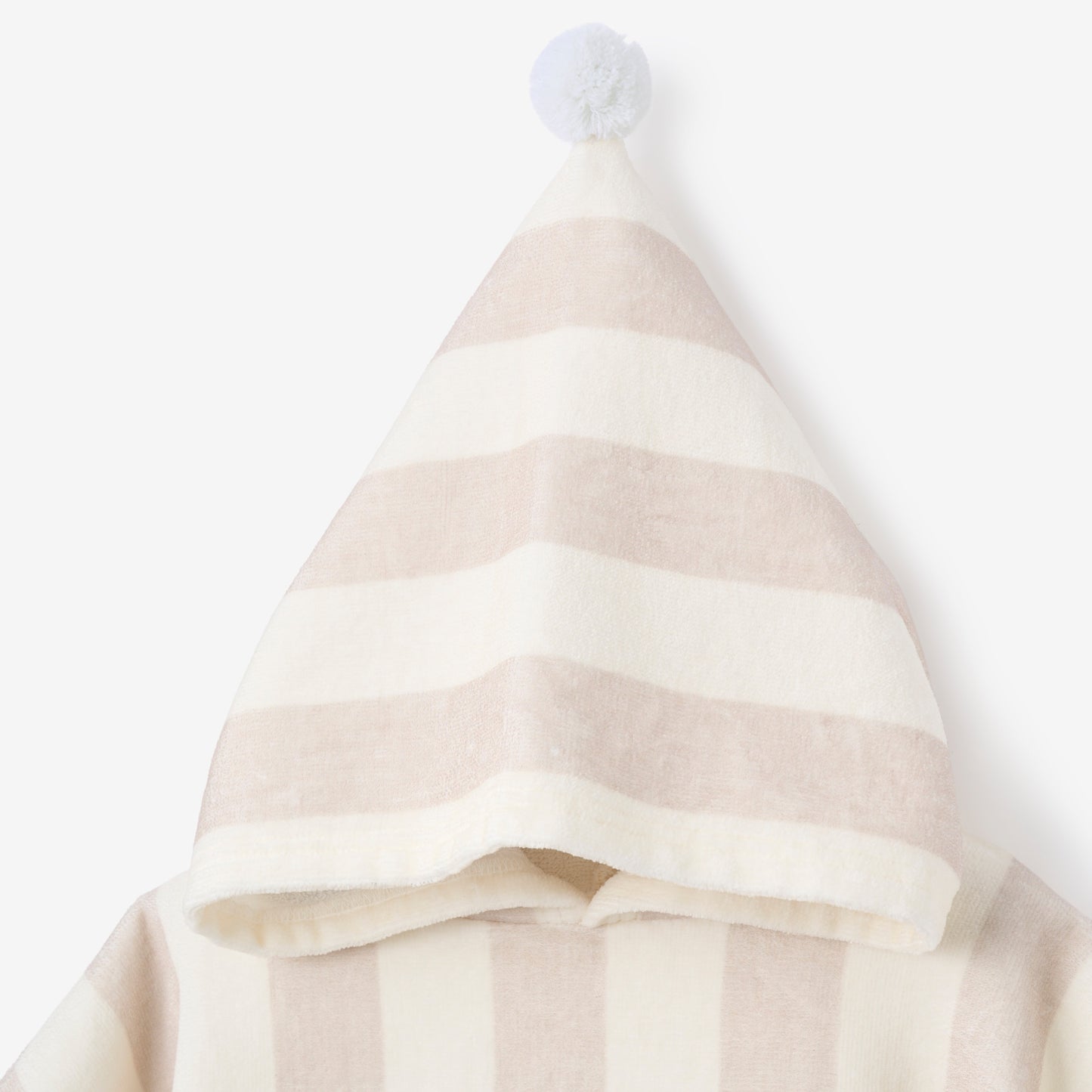 Taupe Cabana Stripe Terry Poncho