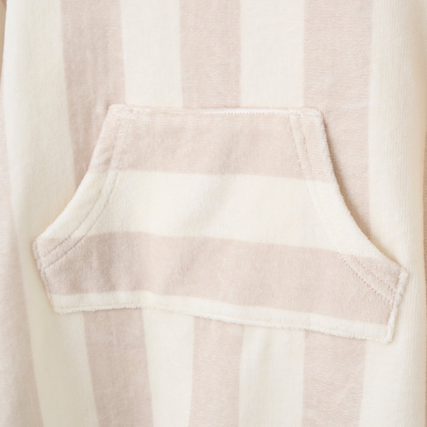 Taupe Cabana Stripe Terry Poncho