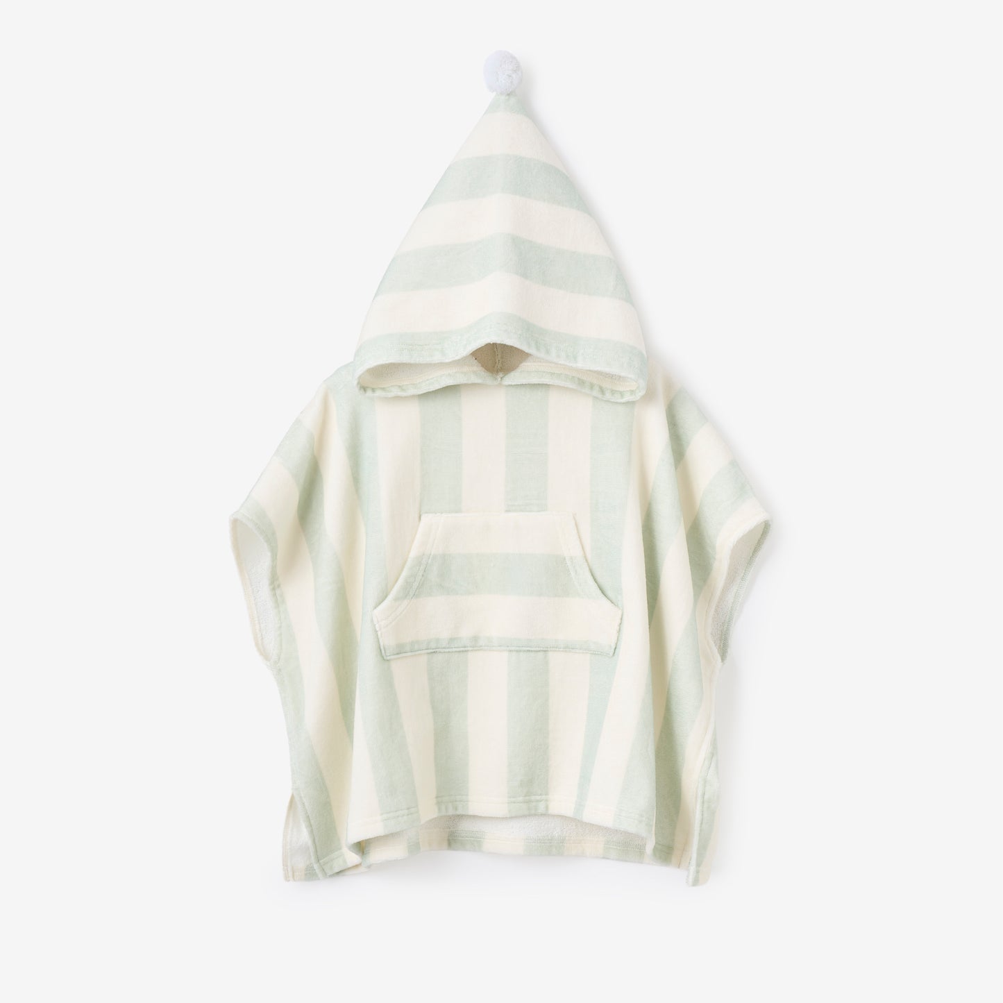 Sage Cabana Stripe Terry Poncho