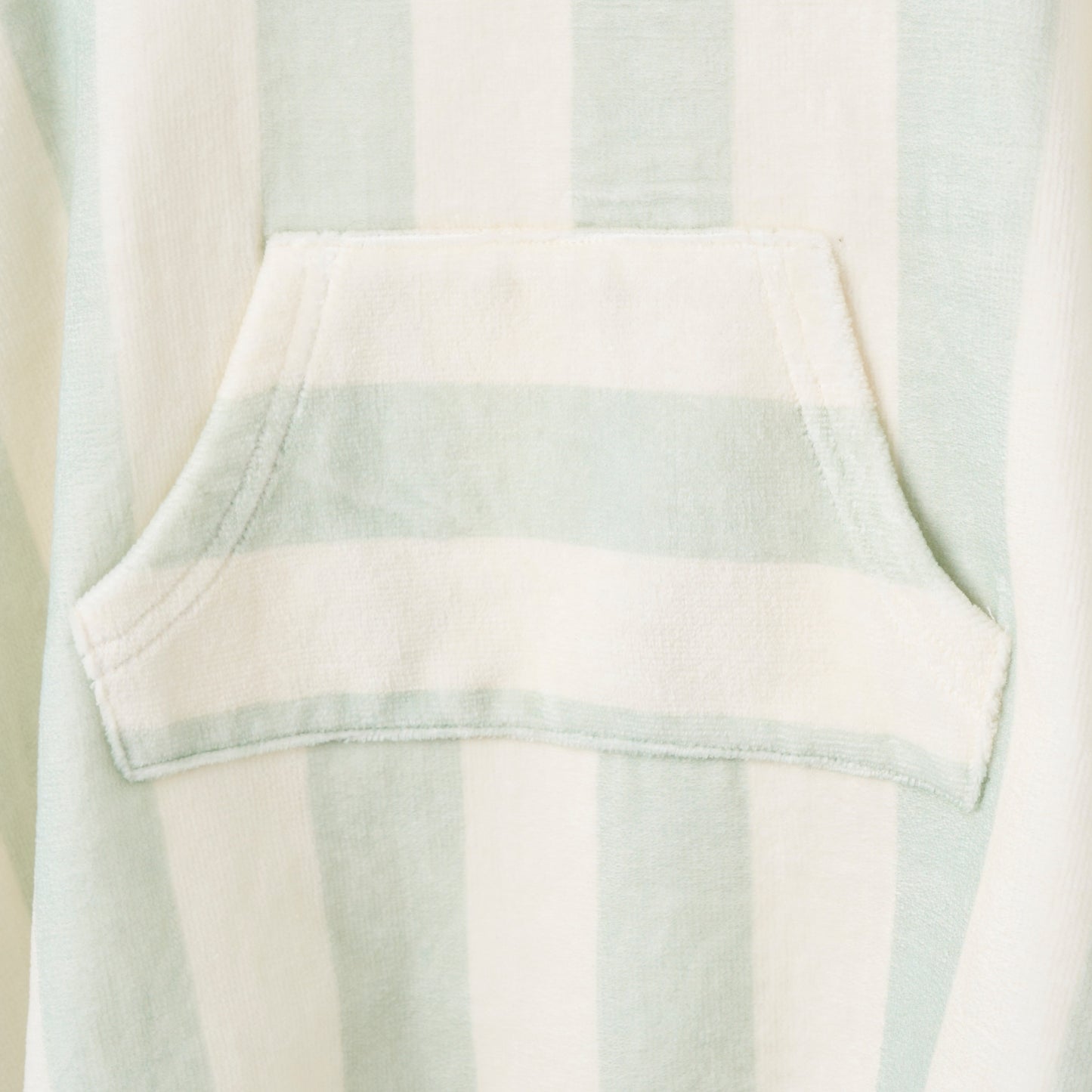 Sage Cabana Stripe Terry Poncho