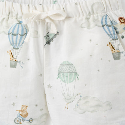 Up & Away Knit Polo Shirt + Printed Oxford Shorts