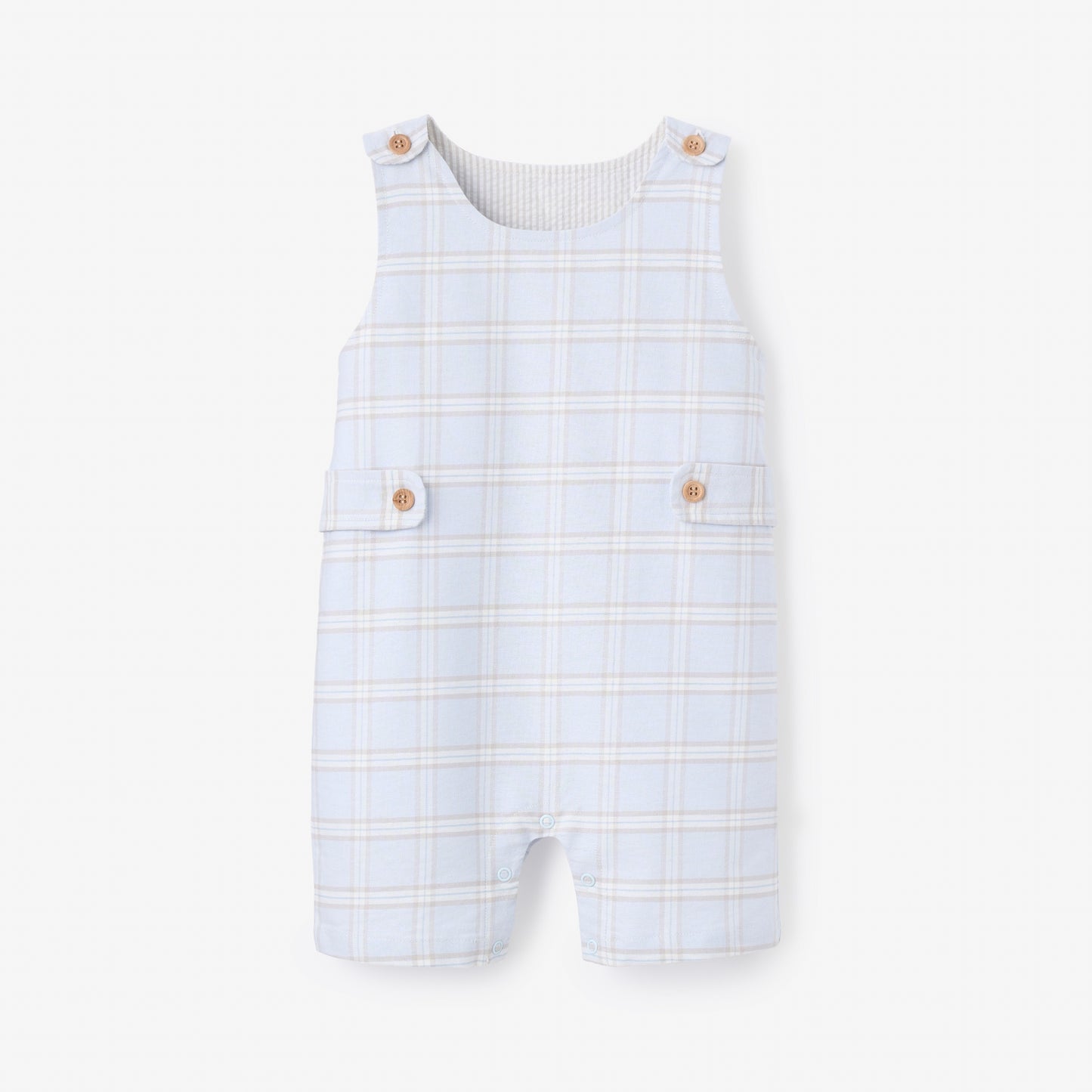 Blue Gray Plaid Jon Jon