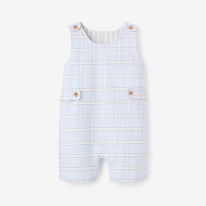 Blue Gray Plaid Jon Jon