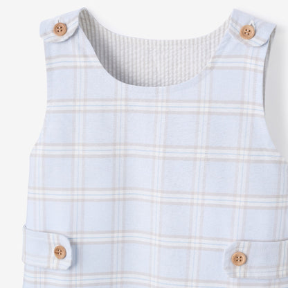 Blue Gray Plaid Jon Jon