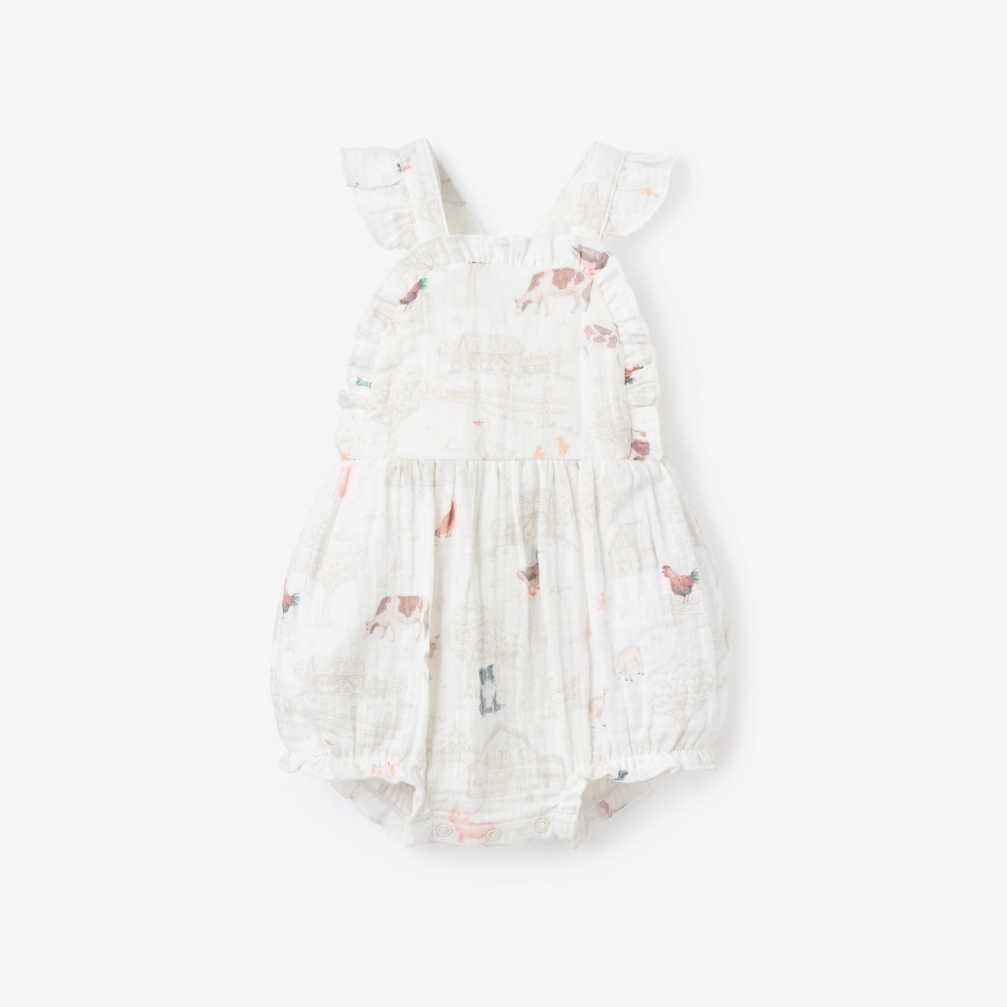 Petite Farmstead Organic Cotton Sunsuit