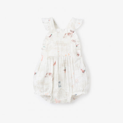 Petite Farmstead Organic Cotton Sunsuit