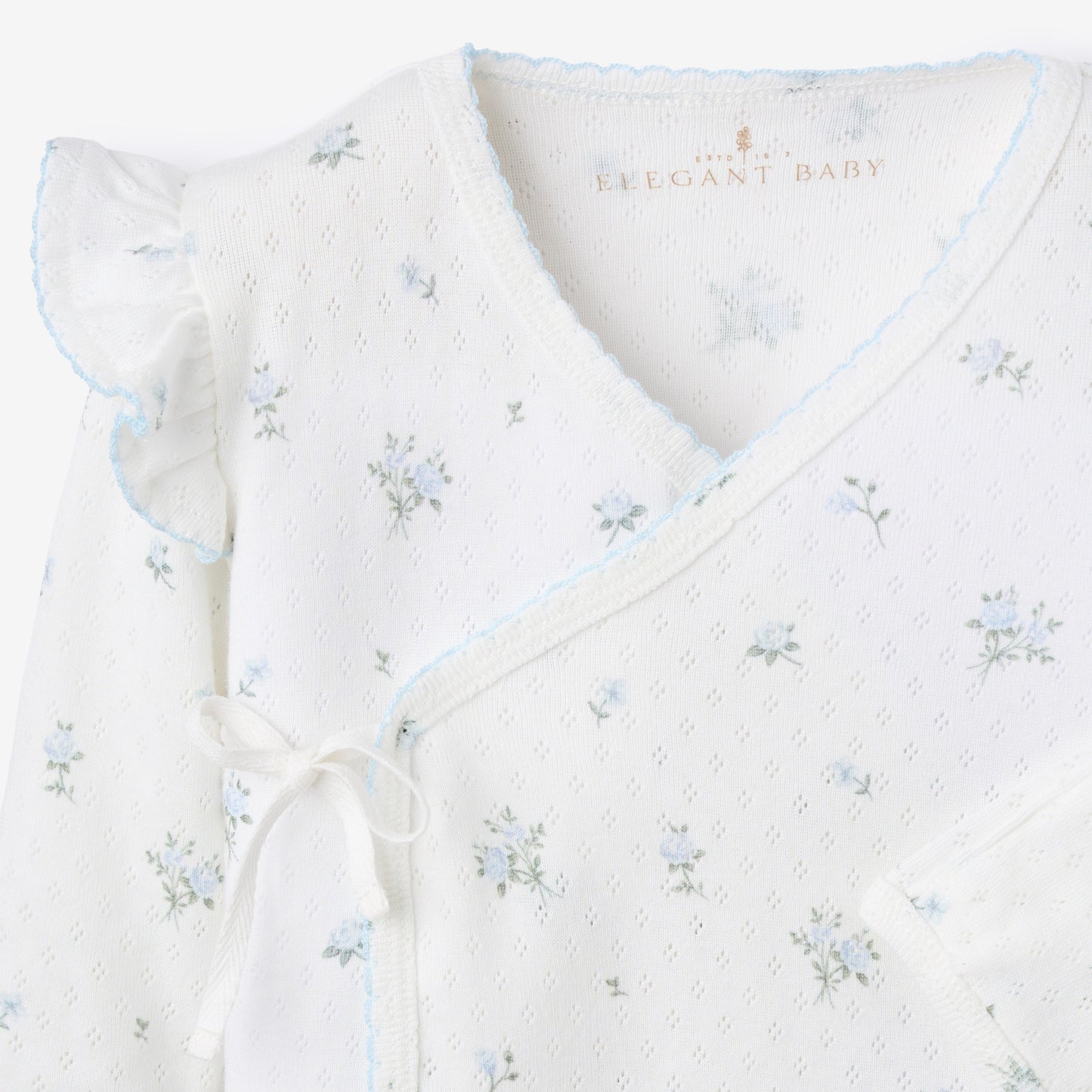 English Rose Organic Cotton 3Pc Layette Set