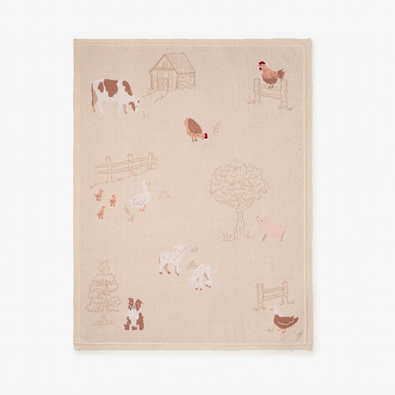 Petite Farmstead Knit Blanket