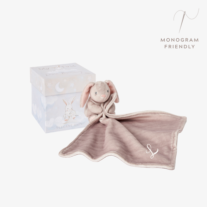 Taupe Lovie Bunny Security Blankie w/ Gift Box