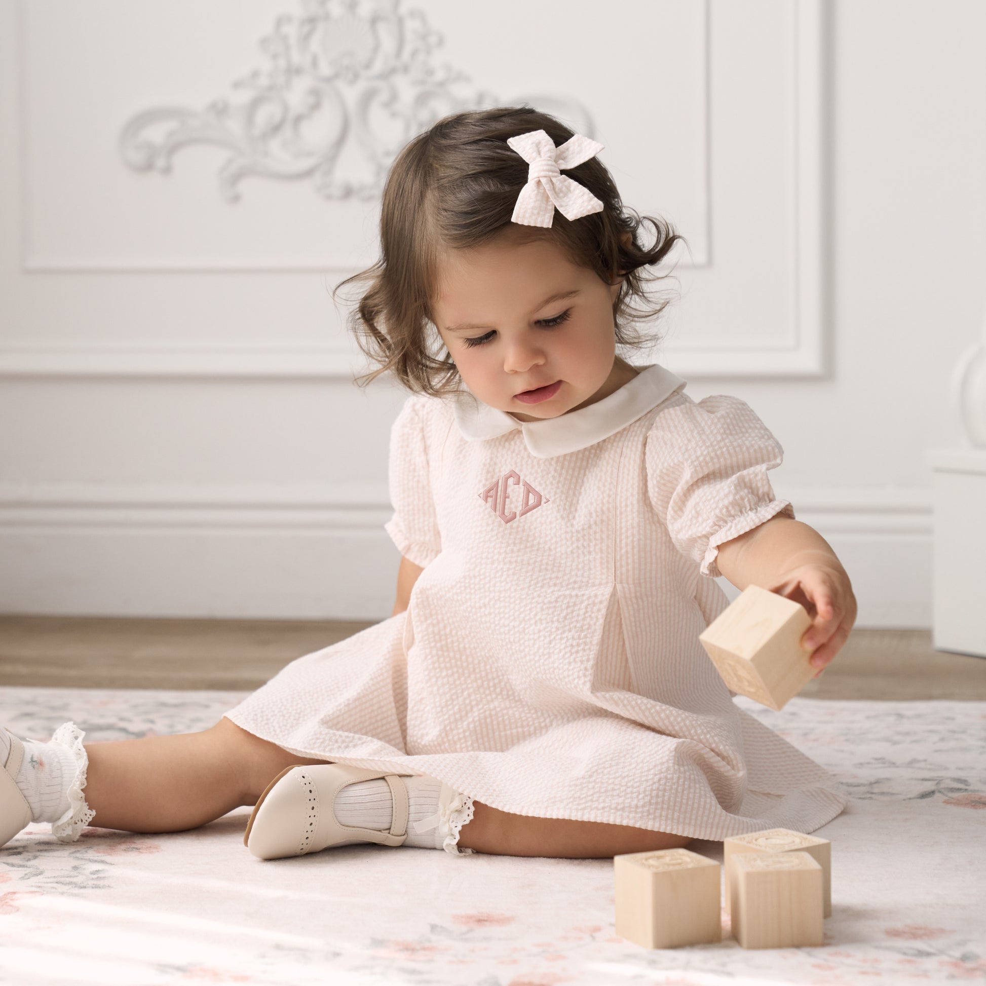 elegant baby dress Elegant Baby "Rosa" Holiday Knit Dress for Baby Girls