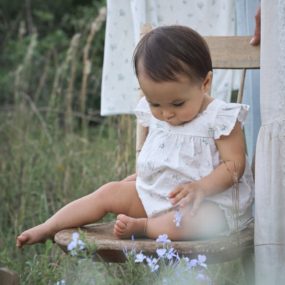 English Rose Swiss Dot Bubble