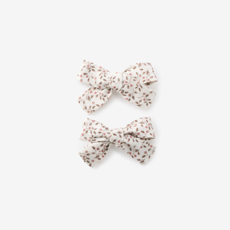 Berry Bow Clip Set