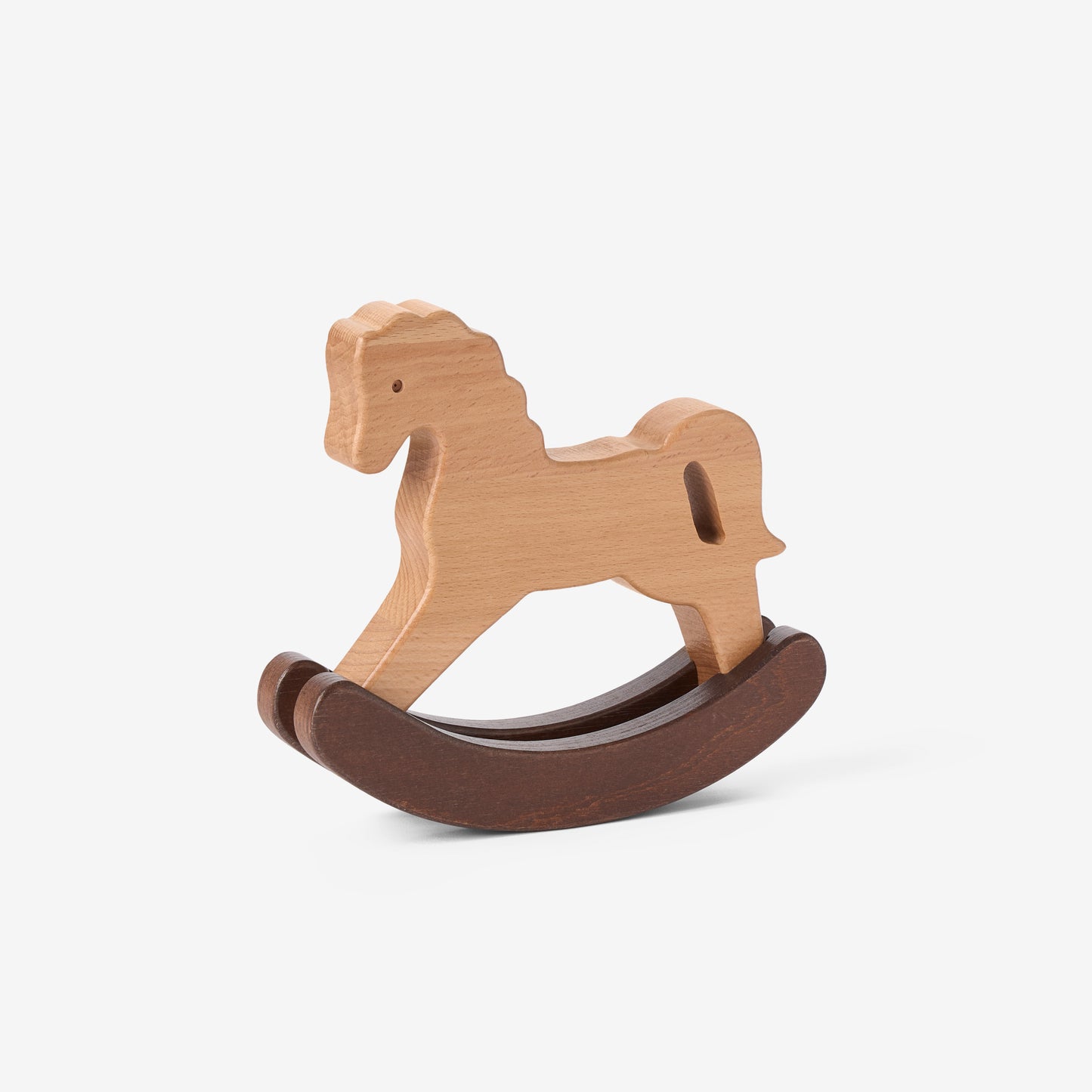 zoomed in Wooden Toy Horse Rocker view 4