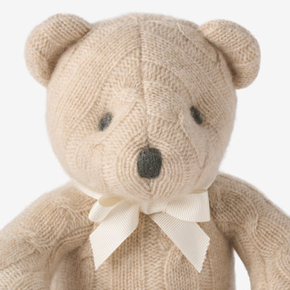 Camel 100% Cashmere Cable Bear