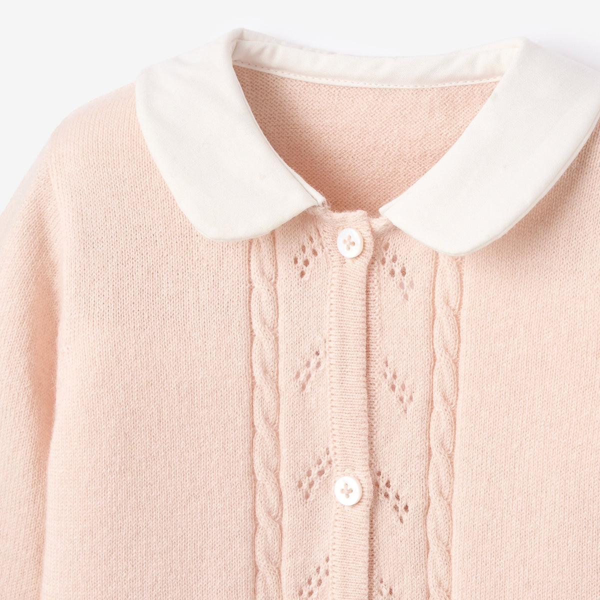 Pale Pink Cashmere Cotton Jumpsuit view 4
