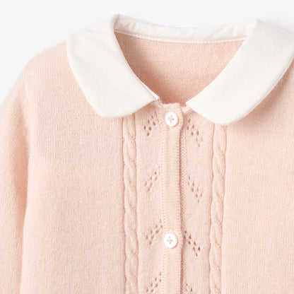 Pale Pink Cashmere Cotton Jumpsuit