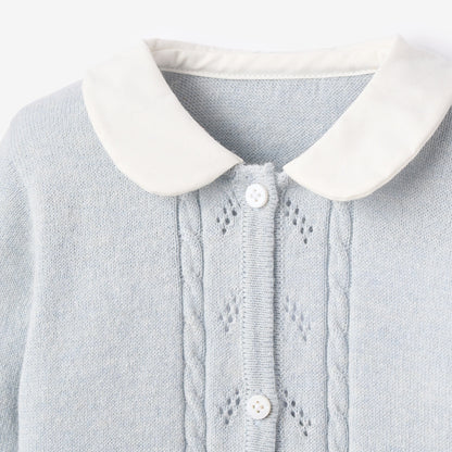 Pale Blue Cashmere Cotton Jumpsuit