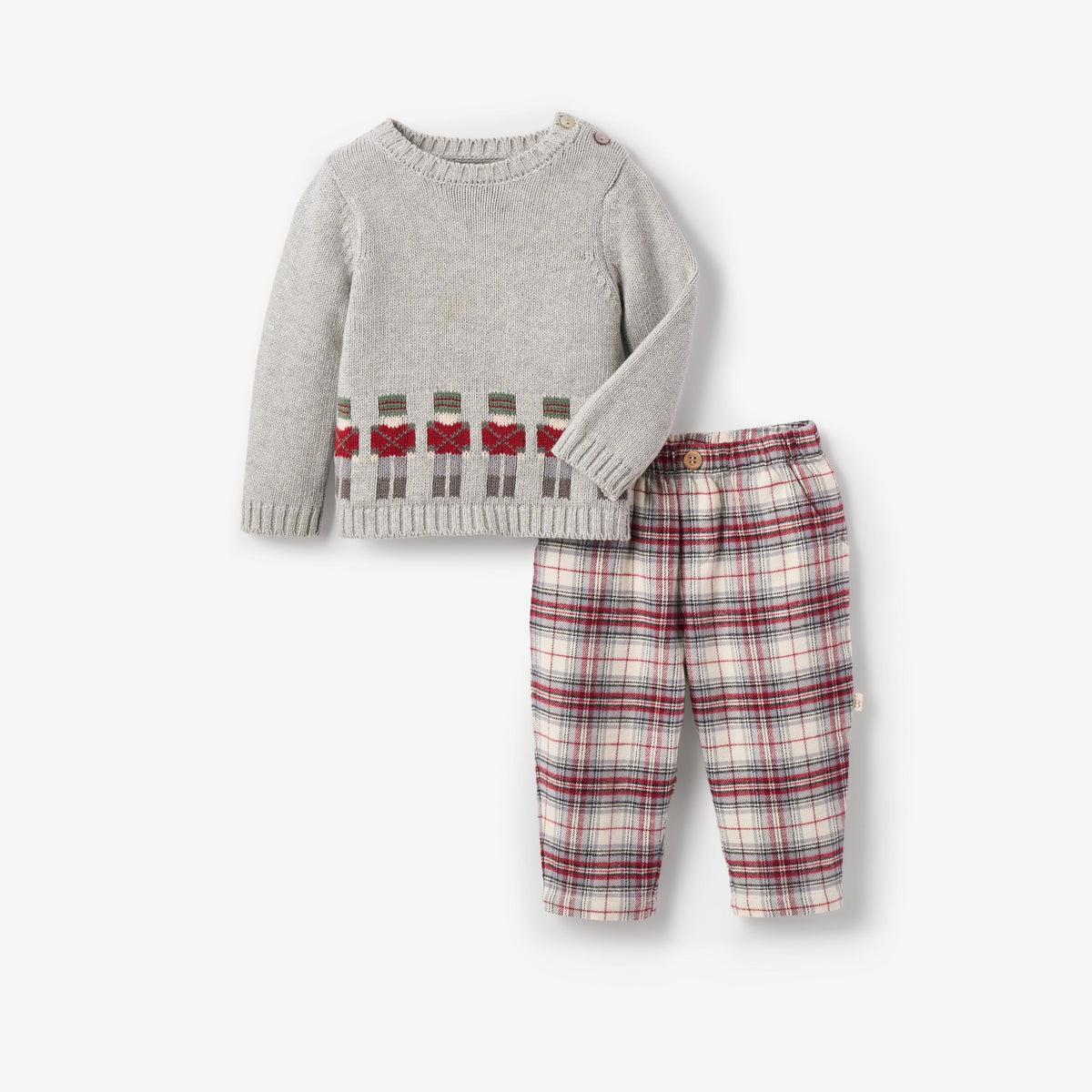 Toy Soldier Sweater + Langley Tartan Pant Set view 1