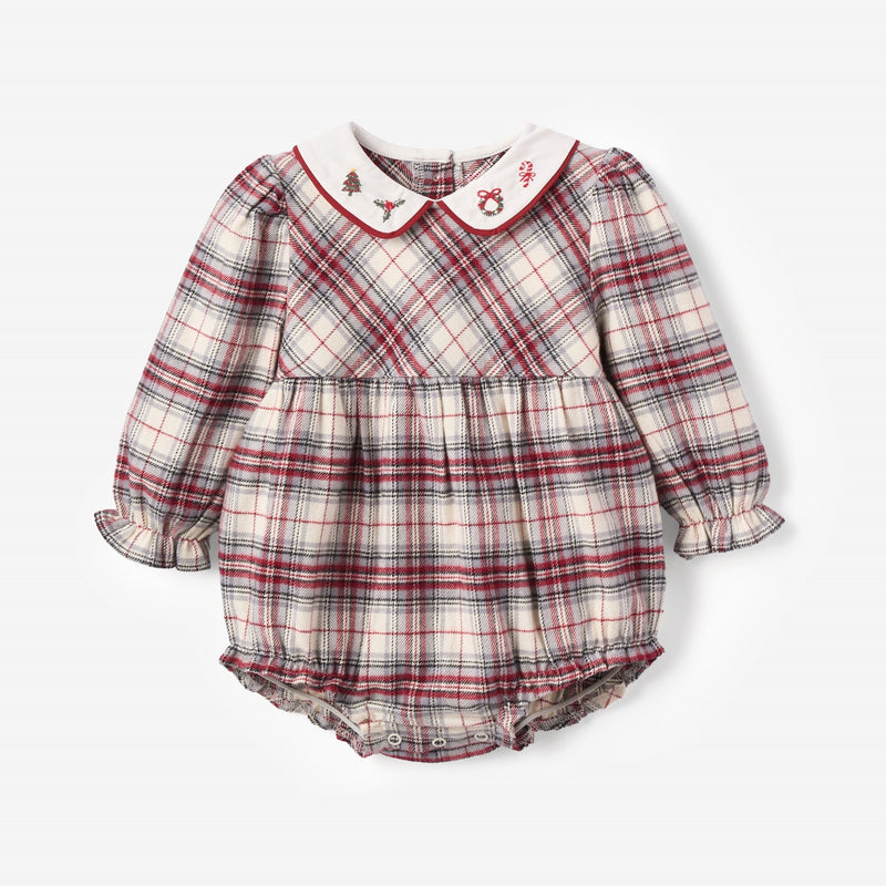 Langley Tartan Bubble w/ Embroidered Collar