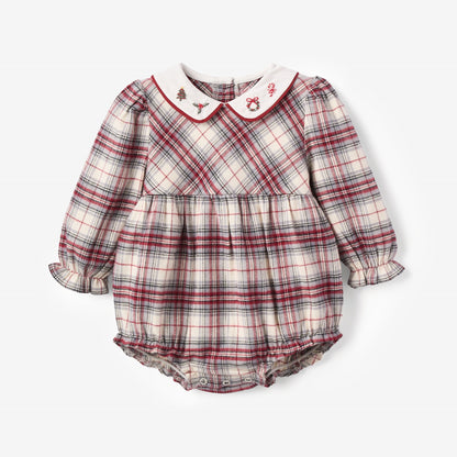 Langley Tartan Bubble w/ Embroidered Collar