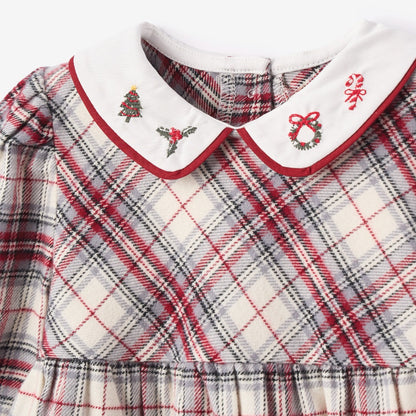 Langley Tartan Bubble w/ Embroidered Collar