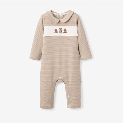 Teddy Bear Houndstooth Jumpsuit